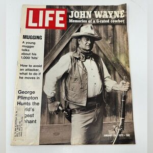 LIFE Magazine January 28, 1972 John Wayne Memories Of A G-Rated Cowboy Z5